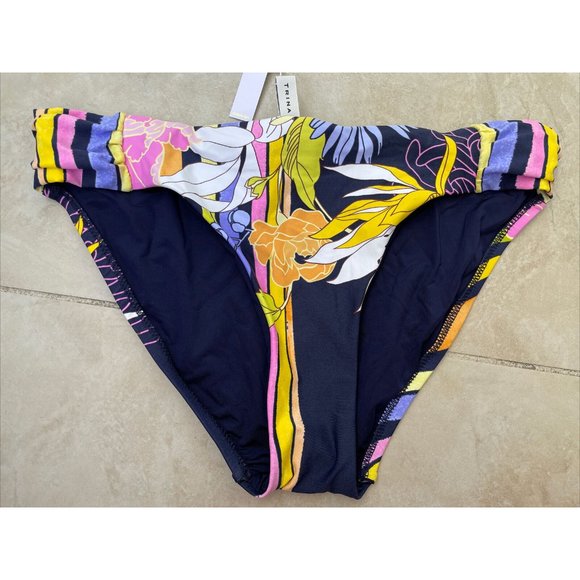 Trina Turk Shirred Side Hipster Bikini Swim - Picture 4 of 7